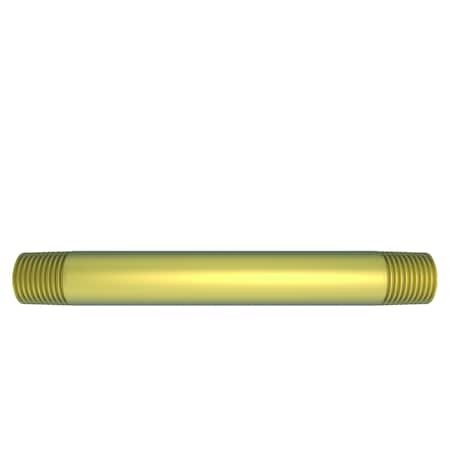 Brasstech 6" Brass Nipple, 1/2" Ips in Antique Brass 448/06